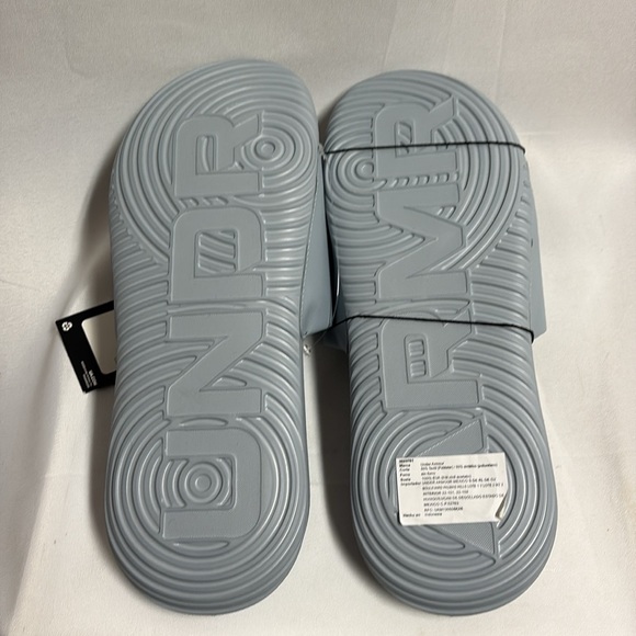 Under Armour Ansa Graphic Logo Slide Sandal Mod Gray Size 10 NWT - Picture 4 of 7